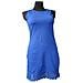 Abito Al Ginocchio Comodo Blu Taglia 38 - Foto miniatura 1