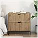 Comodino rovere artigianale 63.5 x 36 x 61 cm Legno multistrato - Foto miniatura 4