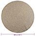 Tappeto ZIZUR Beige Ø 200cm Aspetto Iuta per Interni ed Esterni - Foto miniatura 9