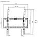 WT75T-391 Supporto TV a parete 190,5 cm (75") Nero - Foto miniatura 6
