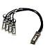 CAB-Q-S-7M-OS cavo InfiniBand e in fibra ottica QSFP+ 4x SFP+ DAC Nero - Foto miniatura 1