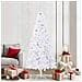 Albero di Natale artificiale Bianco 210 cm PVC e Acciaio - Foto miniatura 2