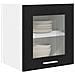 Armadio pensile Riga 2 pcs Rovere Nero 40 x 31 x 40 cm - Foto miniatura 3