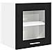 Armadio pensile Riga 2 pcs Rovere Nero 40 x 31 x 40 cm - Foto miniatura 5