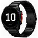 Cinturino In Titanio A Sgancio Rapido Da 26 Mm Con Fibbia Piatta A Grana Larga Compatibile Con Garmin Fenix 8 Black - Foto miniatura 1