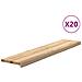 Gradini 20 pz 120x30x2 cm in Rovere Massello Non Trattato - Foto miniatura 1