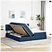 Letto con luci a strisce a LED Blu 180 x 200 cm Tessuto - Foto miniatura 5