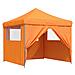 Tenda Party Arancione 292 x 292 x 315 cm Tessuto Oxford - Foto miniatura 1