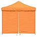 Tenda Party Arancione 292 x 292 x 315 cm Tessuto Oxford - Foto miniatura 4
