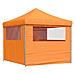 Tenda Party Arancione 292 x 292 x 315 cm Tessuto Oxford - Foto miniatura 7