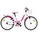 Bici Bambina Linea Aurelia Bicicletta City Bike Bimba Modello Smarty Misura 20'' Senza Cambio 1v - 20 Rosa Bianco - Foto miniatura 2