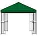 Gazebo 3 x 3 m Verde Poliestere e Acciaio 190 gsm - Foto miniatura 3