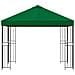 Gazebo 3 x 3 m Verde Poliestere e Acciaio 190 gsm - Foto miniatura 4