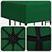 Gazebo 3 x 3 m Verde Poliestere e Acciaio 190 gsm - Foto miniatura 5