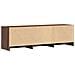 Mobile TV con LED con LED Quercia marrone 140 x 34 x 40 cm - Foto miniatura 8