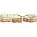 Set di divani da esterno 6 pcs Bianco e Crema - Foto miniatura 1
