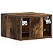 Tavolino da Parete Laterale 2 pcs Rovere Fumo 34,5 x 33 x 20 cm - Foto miniatura 6