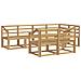 Set di divani da esterno 7 pcs Bianco Legno di Acacia Massello - Foto miniatura 1