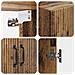 Set di armadi 2 pcs Legno antico Legno ingegnerizzato - Foto miniatura 7