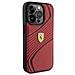 Ferrari Twist Custodia In Metallo Con Logo Per Iphone 15 Pro - Rossa - Foto miniatura 1