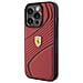 Ferrari Twist Custodia In Metallo Con Logo Per Iphone 15 Pro - Rossa - Foto miniatura 3