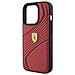 Ferrari Twist Custodia In Metallo Con Logo Per Iphone 15 Pro - Rossa - Foto miniatura 4