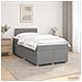Letto box spring con materasso Grigio Chiaro 120 x 190 cm - Foto miniatura 4