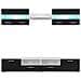 Set Parete Attrezzata Porta TV con Luci LED 5 pz Nero Lucido - Foto miniatura 3