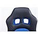 Sedia per Bambini Fun con braccioli, Sedia per cameretta dei Ragazzi Imbottita e con Fodera in Similpelle | Sedia per scrivania Bambina e Bambino con Seduta Alta 40-50 cm Nero Blu - Foto miniatura 5