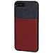 Duo Pocket, Cover Bicolore Con Inserti Metallici - Apple Iphone 7 Plus / 8 Plus - Blu / bordeaux - Foto miniatura 1