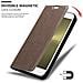 Custodia Compatibile Con Zte Nubia Z11 In Bruno Caffè - Coperchio Protettiva Con Chiusura Magnetica, Funzione Stand E Tasca Per Le Carte - Foto miniatura 2