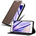 Custodia Compatibile Con Zte Nubia Z11 In Bruno Caffè - Coperchio Protettiva Con Chiusura Magnetica, Funzione Stand E Tasca Per Le Carte - Foto miniatura 7