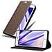 Custodia Compatibile Con Zte Nubia Z11 In Bruno Caffè - Coperchio Protettiva Con Chiusura Magnetica, Funzione Stand E Tasca Per Le Carte - Foto miniatura 1