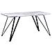 Tavolo Da Pranzo 150 X 80 Cm Effetto Marmo Bianco E Nero Molden - Foto miniatura 13