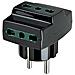 00324 - Spine E Prese Adattatore Mult. S31+3p17/11 Nero - Foto miniatura 1