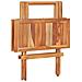 Set Da Bistrot 3 Pz Con Cuscini Verdi In Legno Massello Di Teak - Foto miniatura 8