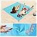 Coperta Da Spiaggia /picnic - 200x200 Cm - Blu - Foto miniatura 6