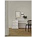 Scrivania Françoise, Scrittoio Multiuso, Tavolo Per Ufficio Porta Pc, Piano Di Lavoro, 130x62 H74 Cm, Bianco - Foto miniatura 13