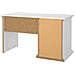 Scrivania Françoise, Scrittoio Multiuso, Tavolo Per Ufficio Porta Pc, Piano Di Lavoro, 130x62 H74 Cm, Bianco - Foto miniatura 16