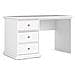 Scrivania Françoise, Scrittoio Multiuso, Tavolo Per Ufficio Porta Pc, Piano Di Lavoro, 130x62 H74 Cm, Bianco - Foto miniatura 1