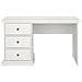 Scrivania Françoise, Scrittoio Multiuso, Tavolo Per Ufficio Porta Pc, Piano Di Lavoro, 130x62 H74 Cm, Bianco - Foto miniatura 19