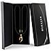 Collana da Uomo in Pelle ""Flame"" 60cm Oro - Foto miniatura 3