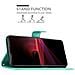 Custodia Compatibile Con Sony Xperia 1 Iii In Turchese Fiore - Coperchio Protettivo In Design Floreale Con Chiusura Magnetica, Funzione Stand E Slot Per Carte - Foto miniatura 4