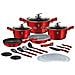 Set Di Pentole Bh-7180 22 Pz. Borgogna - Foto miniatura 1