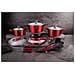 Set Di Pentole Bh-7180 22 Pz. Borgogna - Foto miniatura 6