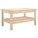 Tavolino Da Salotto 80x50x40 Cm Legno Massello Di Pino - Foto miniatura 2