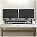 Supporto Per Monitor Grigio 100x27x15 Cm Legno Massello Di Pino - Foto miniatura 3