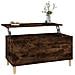 Tavolino Da Salotto Rovere Fumo 90x44,5x45 Cm Legno Multistrato - Foto miniatura 7