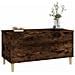 Tavolino Da Salotto Rovere Fumo 90x44,5x45 Cm Legno Multistrato - Foto miniatura 9