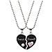 Puzzle A Forma Di Cuore. Collana Dell'amicizia, Confezione Da 2 Black - Foto miniatura 1